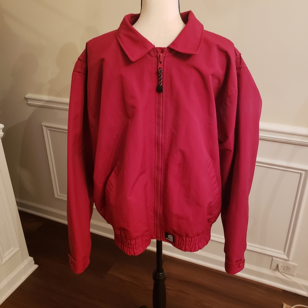 Carhartt work Red Rain jacket size L